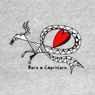 Born a Capricorn by Pollux T-Shirt